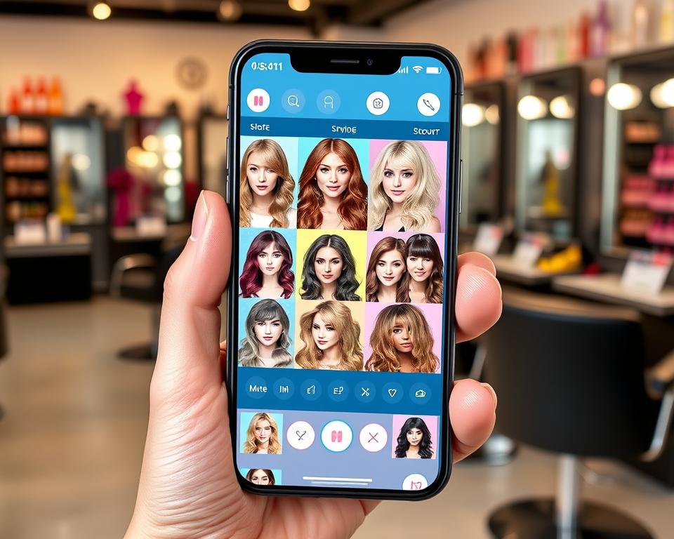 Aplicativo para cabelo